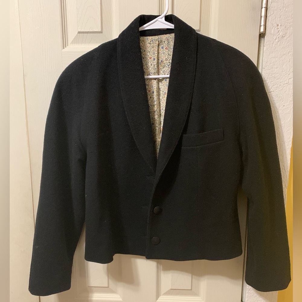 Vintage Ann Taylor crop wool blazer